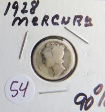 1928- Mercury Dime