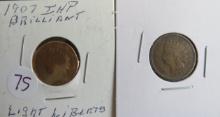 1907 & 1903 Indian Head Penny