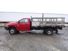 12 Dodge 3500HD Flat Bed  Truck^TITLE^ (QEA 4142)