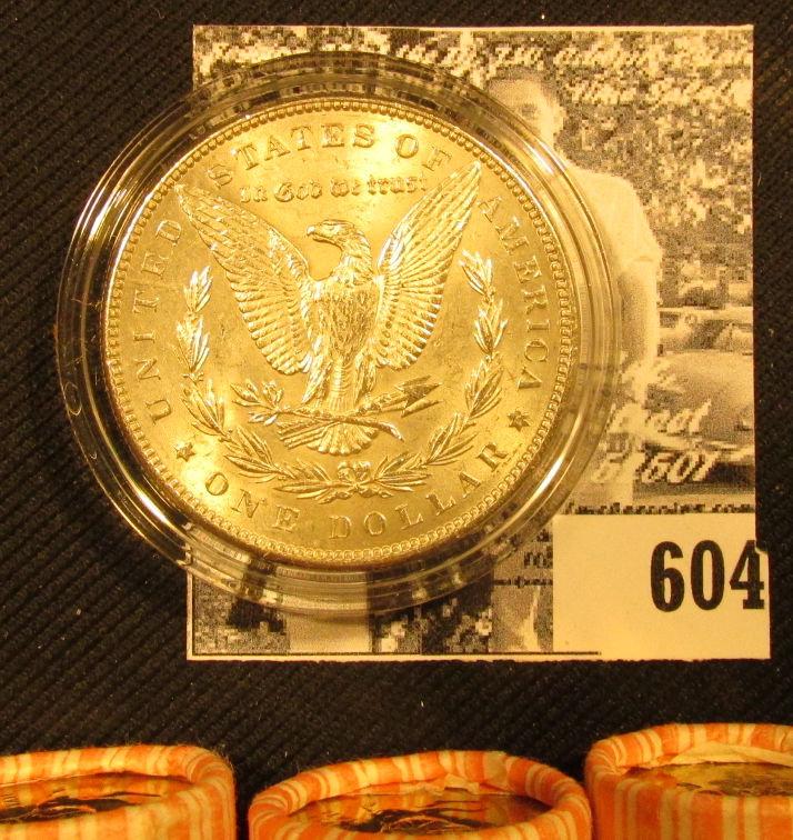 (4) 1999 D Original BU Bank-wrapped Rolls of Delaware Statehood Quarters; & 1886 P BU Morgan Silver