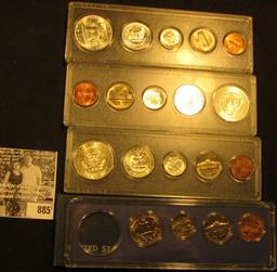 1967 U.S. Special Mint Set, original as issued; 1959 & (2) 1964 BU Year Sets in Snaptight cases.