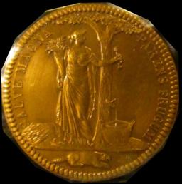 1697 . Castorland French Silver Restrike (Argen)Medal- Franco Ameri
