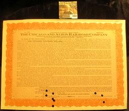 1665 . One Hundred Thousand Dollar Gold Bond "The Chicago and Alto