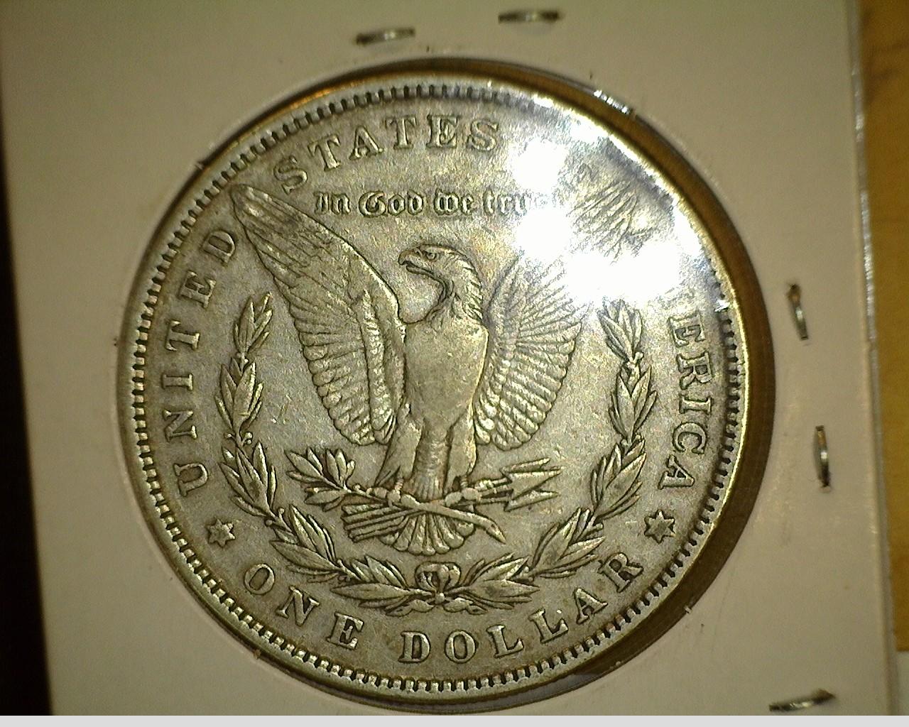 1885 P Morgan Silver Dollar.