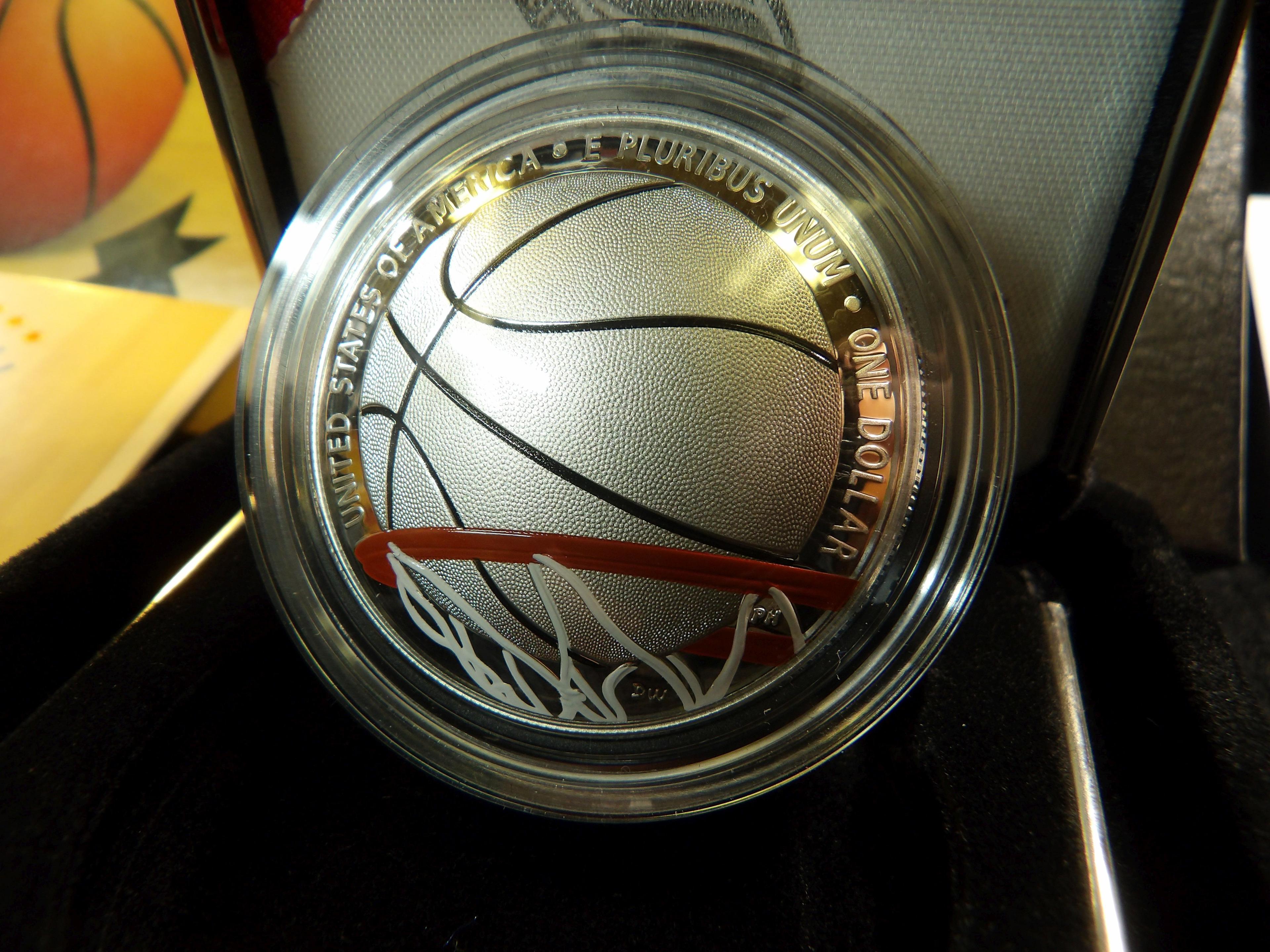 2020 S Basketball Hall of Fame Proof Commemorative Silver Dollar in original U.S. Mint box of issue.