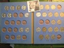 1962-1989 Partial Set Jefferson Nickels (28) Coins, Antique Empty Meghrig Mercury Dime Album & Parti