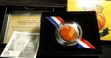 2020 S Basketball Hall of Fame Proof Commemorative Half Dollar in original U.S. Mint box of issue. R