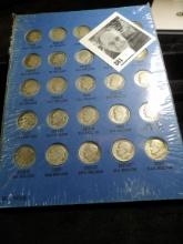 1946-1978 D Complete Set of Roosevelt Dimes including 48 Silver Coins in a blue Whitman folder.