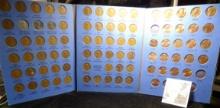 1941-2001 Set of Lincoln Cents in a blue Whitman folder. Several pieces are BU.