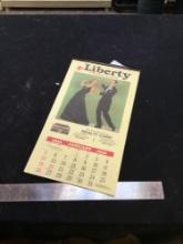 vintage 1936 liberty calendar