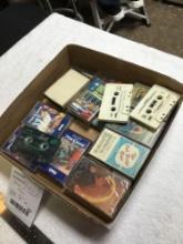 vintage box, group of cassette tapes