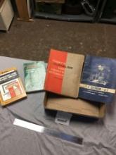 vintage group of four books, miscellaneous subjects