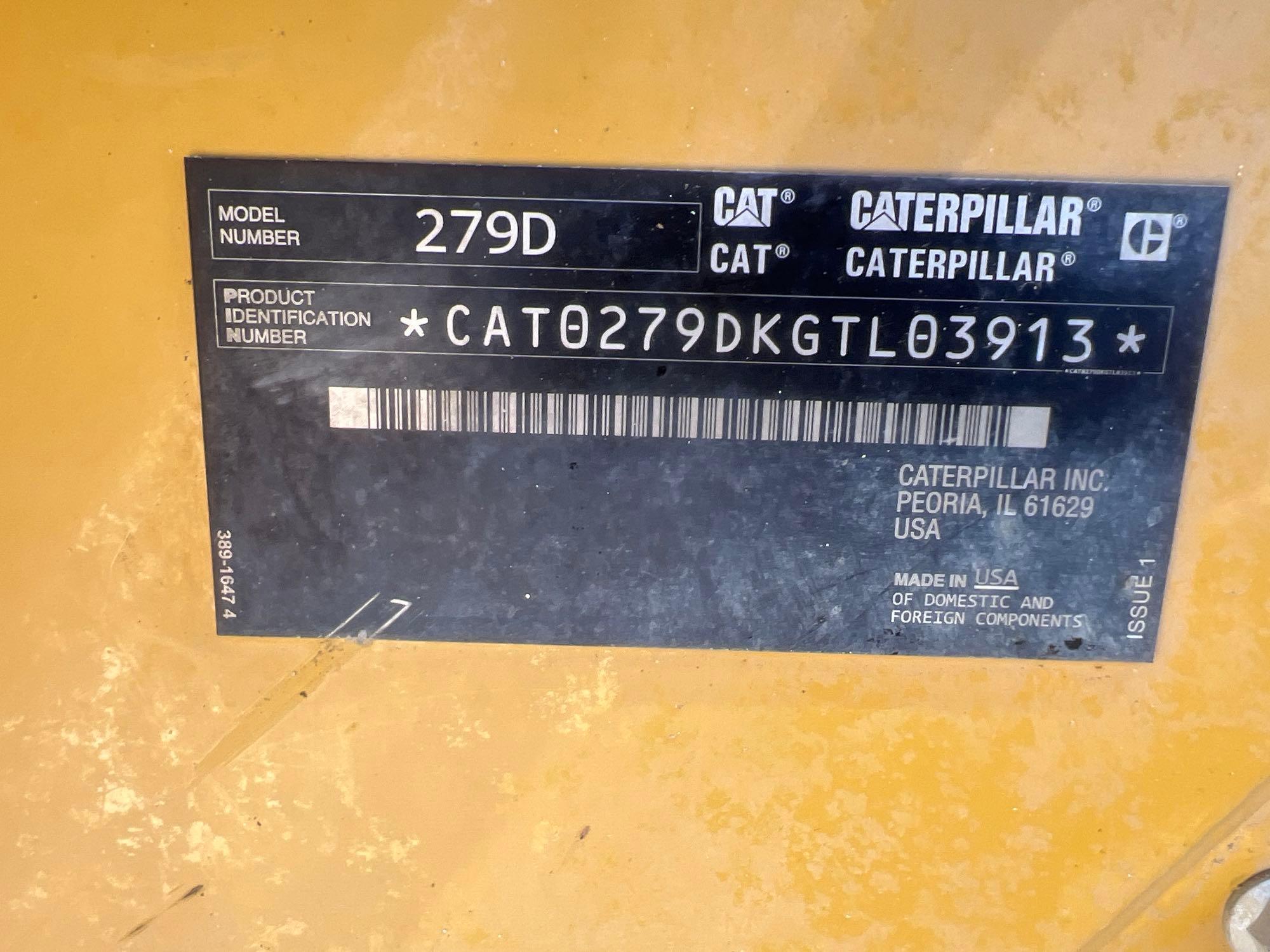2017 CATERPILLAR 279D SKID STEER