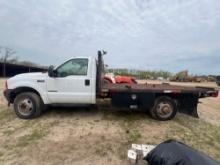 2001 FORD F-550 XL SUPER DUTY S/A FLATBED TRUCK