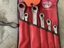New 5 Pc Mac Tool Wratchel Wrenches