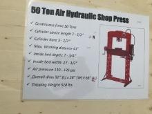 New 50 Ton Air Hydraulic Shop Press
