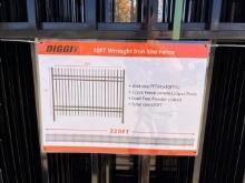 Diggit 10' x 7' Wrought Iron Site Fence