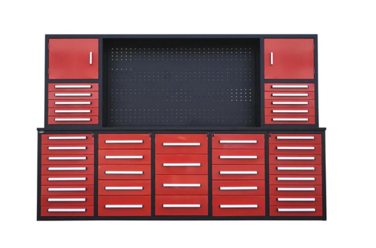 Steel Man 10' Work Bench w/ 40 Drawers & 2 Cabinets