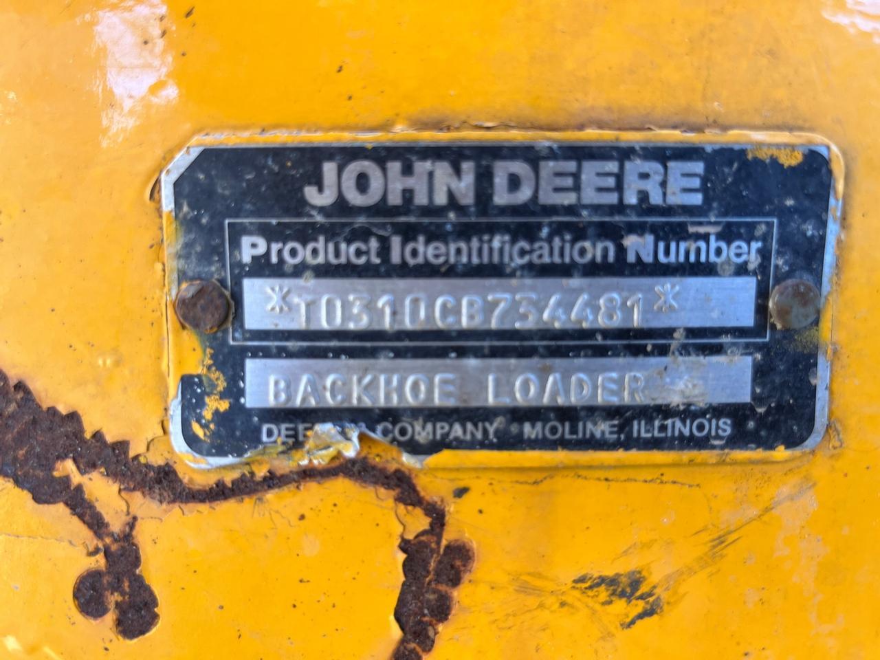 John Deere 310C Loader Backhoe