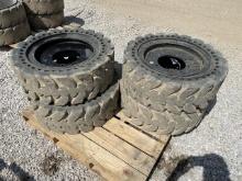 33x12-20 Solid Skid Steer Loader Tires