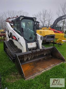 2016 Bobcat T770 track loader with GP bucket, nearly new tracks, 2-speed, hand and foot controls,