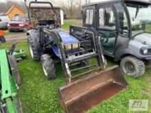 Land Track (Long) 360 4WD compact diesel tractor with loader, 1694 hrs