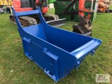 1 yard bedding box with skid steer coupler