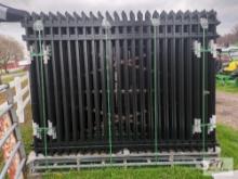 20X 7X9 1/2 Wrought iron decorative fence panels, with posts and connectors