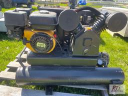 Small portable air compressor with Titan power gas engine