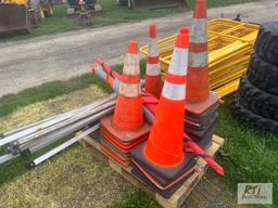(2) Traffic sign stands and signs, traffic cones