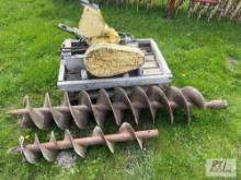 Danuser hydraulic post hole digger with 8 & 14 in augers
