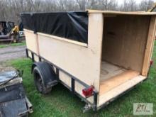 5x10 Landscape trailer with enclosure - Bill of Sale Only