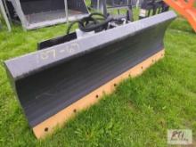 Skid steer mounted 7ft hydraulic angle blade