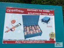 New tool box with (16) 2in ratchet straps