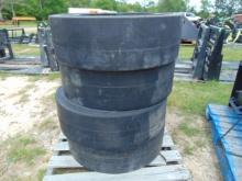(4) NEW SKID STEER SOLID CUSHION TIRES