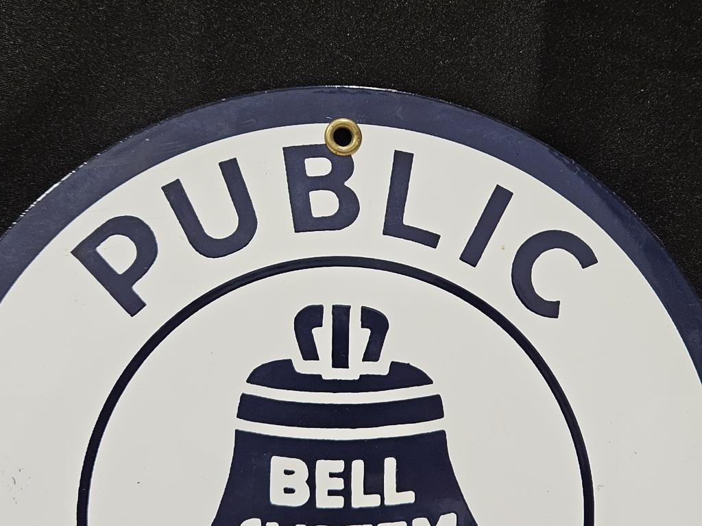 Bell Telephone Round Tin Wall Sign