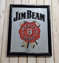 Jim Beam "American Basic" Ribbon Bar Mirror