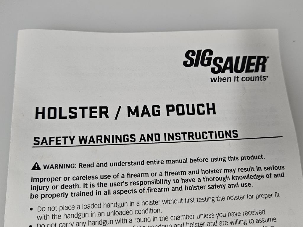 Sig Sauer RHS Retention Ride Side Holster Glock 17