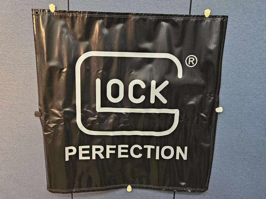 Glock Gun Dealer "Perfection" Vinyl Wall Banner