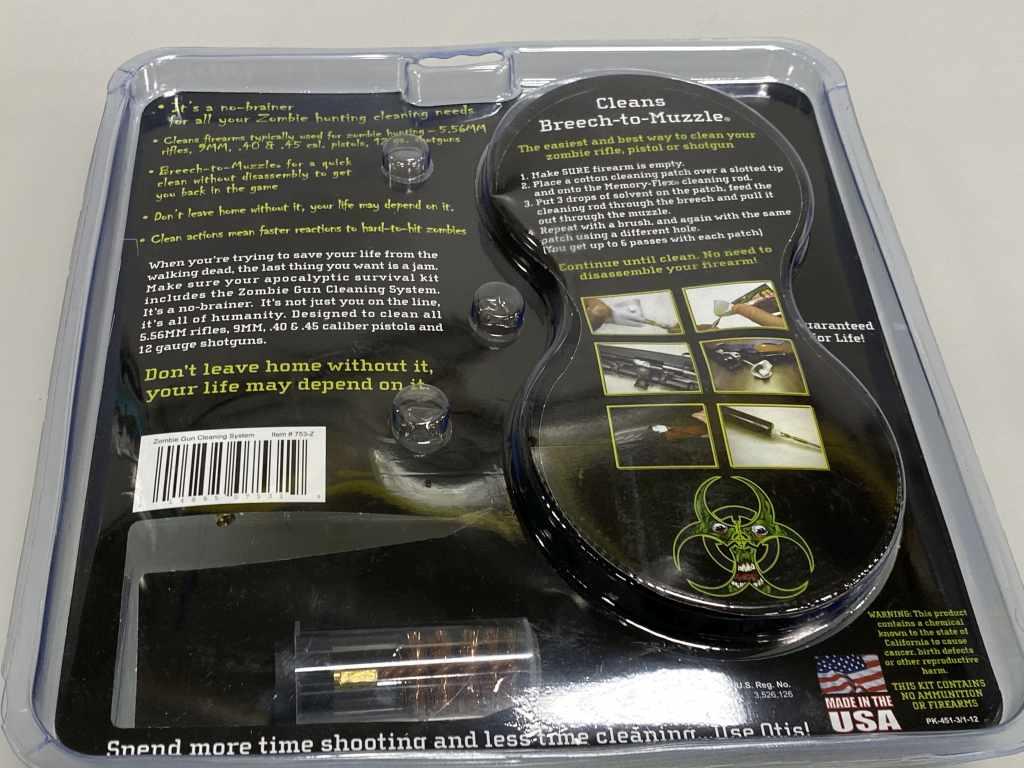 OTIS Zombie Gun Cleaning Kit  5.56 9mm .40 .45 12!