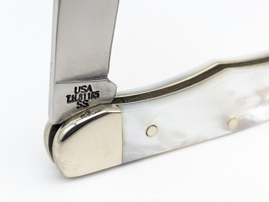 2002 Case XX Mother of Pearl Tiny Hunter Knife