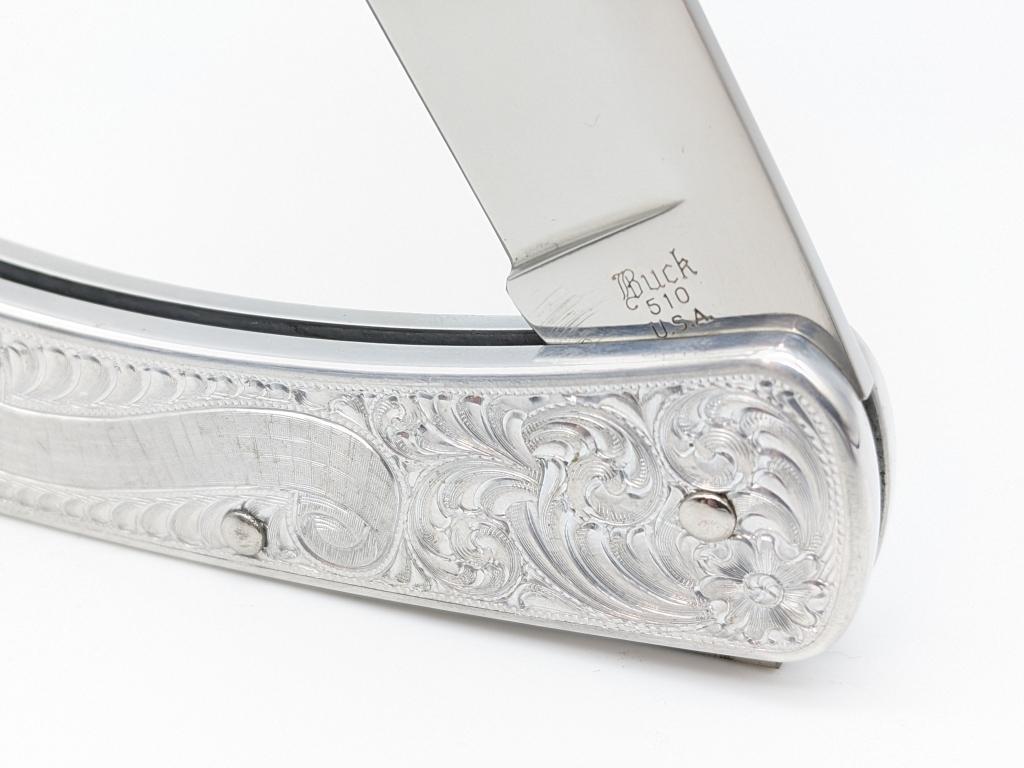Buck Classic 2 Engraved Aluminum Lockback Knife