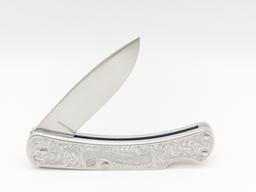 Buck Classic 2 Engraved Aluminum Lockback Knife