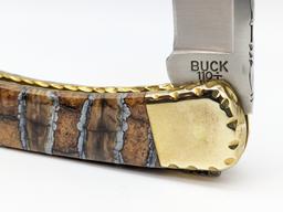 Buck 110 Dyed Mammoth Tooth Lockback Knife