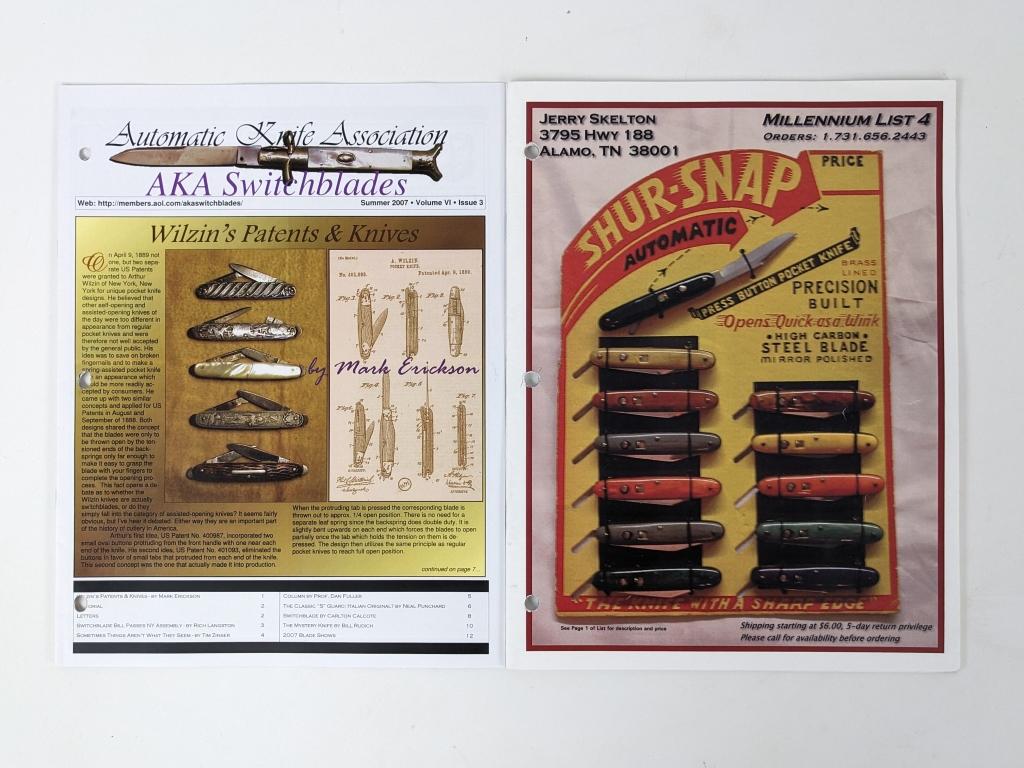 Switchblade Knives Collector Guides & AKA Magazine