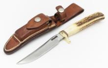 1970's Randall Model 7 Trout & Bird Knife w Sheath