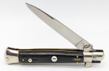 Rostfrei Horn Handle Stiletto Switchblade Knife