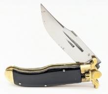 Unmarked Clip Point Leverlock Switchblade Knife