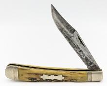 1989 Winchester 1950 Stag Lockback Trapper Knife