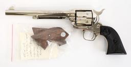 1989 Colt Single Action Army .45 Nickel Revolver